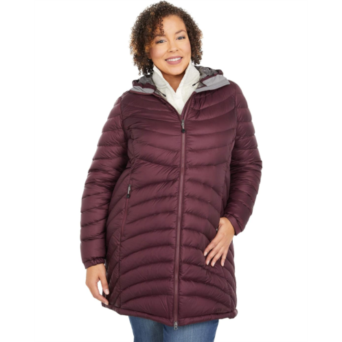 L.L.Bean Womens LLBean Plus Size Ultralight 850 Down Hooded Coat