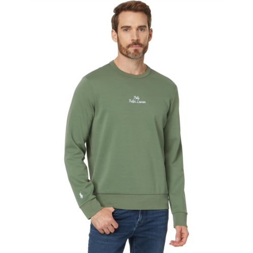 Mens Polo Ralph Lauren Embroidered-Logo Double-Knit Sweatshirt