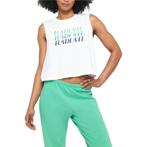 Womens Spiritual Gangster FAN RADIATE CALLIE CROP TANK