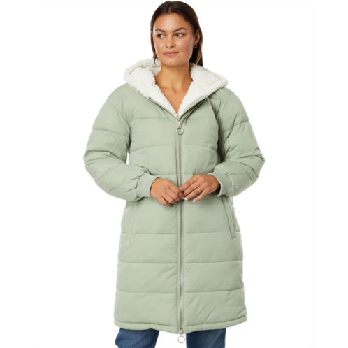 Womens Avec Les Filles Sherpa Lined Maxi Puffer Coat