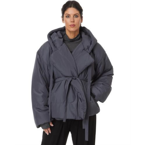 Womens Norma Kamali Hooded Sleeping Bag Coat Short
