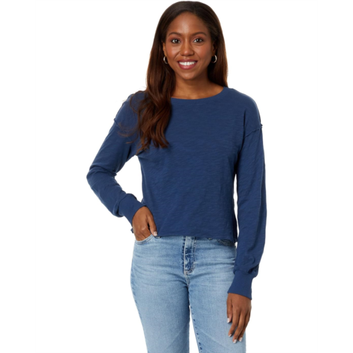 Bobi Los Angeles Long Sleeve Cropped Boxy Top