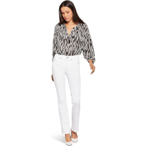 Womens NYDJ Waist Match Marilyn Straight in Optic White