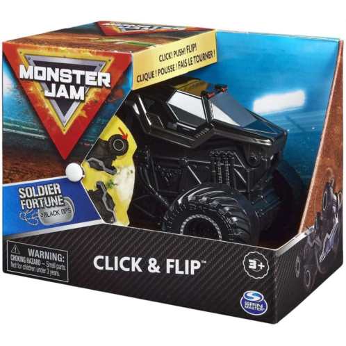 Monster Jam, Official Soldier Fortune Black Ops Click and Flip Monster Truck, 1:43 Scale Rare find