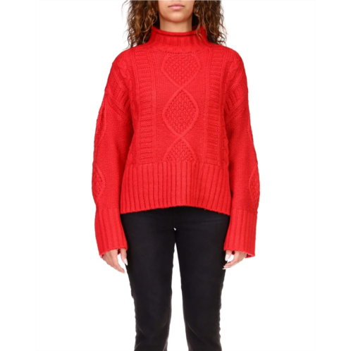 Womens Sanctuary Warm Up Cable Sweater