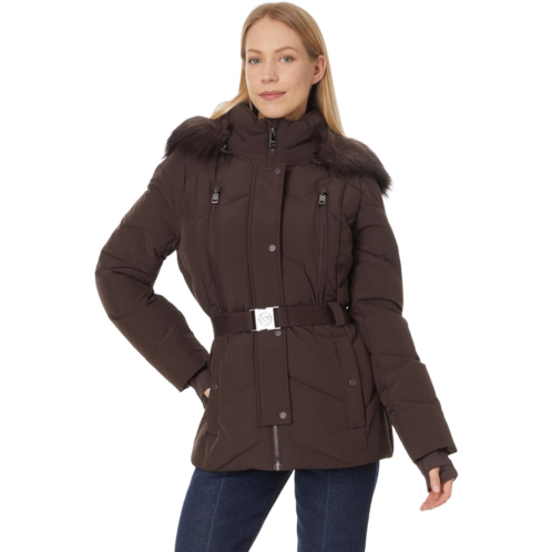 Michael Michael Kors Active Puffer With Fur Trim Hood A423409B