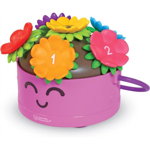 Learning Resources Poppy the Count & Stack Flower Pot - 15 Pieces, Fine Motor Skills Toys for Toddlers, Preschool Toys, Ages 18+ Months