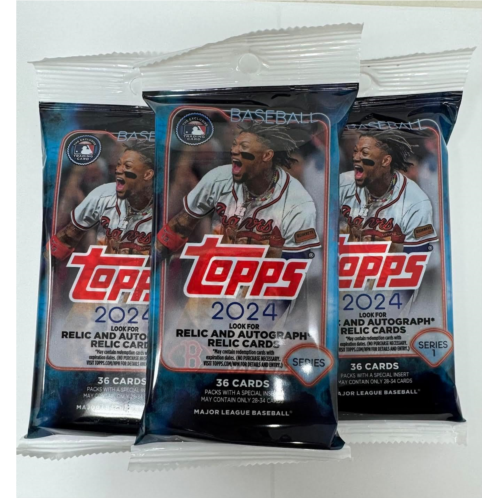 Topps 2024 Baseball Series 1 Fat Packs - Contains 3 Fat Packs