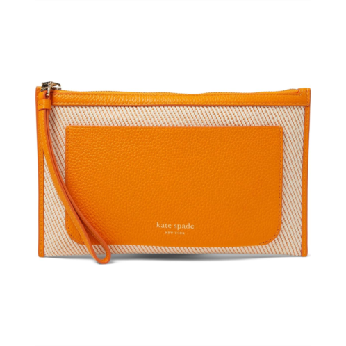 Kate Spade New York Ava Canvas Wristlet