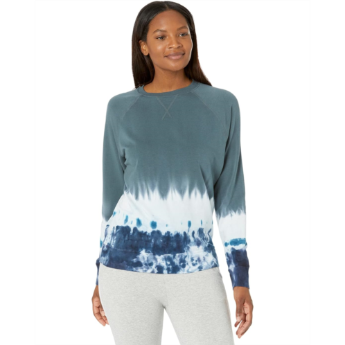 Mod-o-doc Tie-Dye Cotton Modal Spandex Terry Long Sleeve Slouchy Sweatshirt