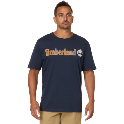 Mens Timberland Linear Logo Short Sleeve Tee