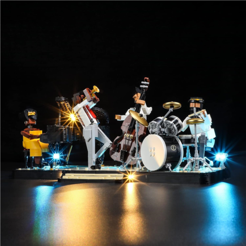 YEABRICKS LED Light for Lego 21334 Ideas Jazz Quartet Building Blocks Model (Lego Set NOT Included)