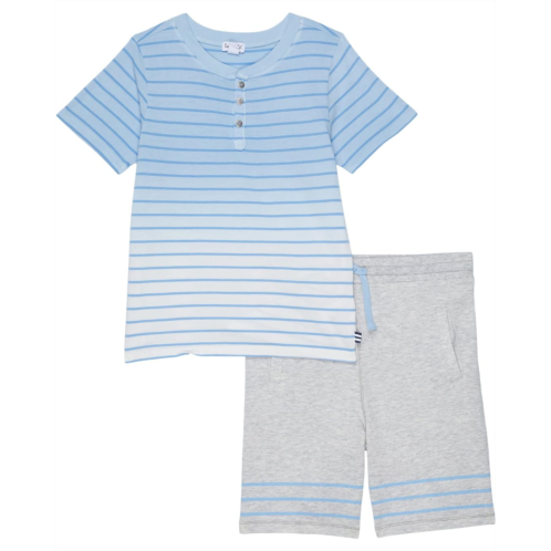 Splendid Littles Dip-Dye Henley Top & Shorts Set (Toddler/Little Kids/Big Kids)