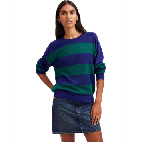 Madewell Stripe Hayes Merino Wool Pullover