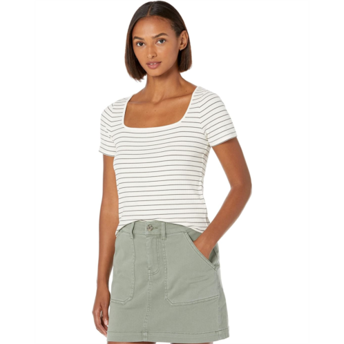 Madewell Ribbed Square-Neck Crop Top