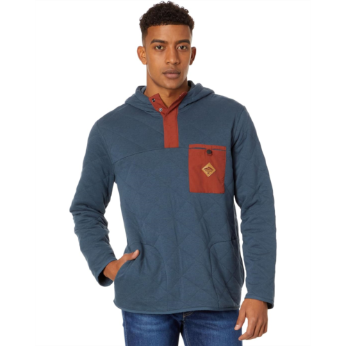 Mens Hurley Russell Quilted 1/4 Snap Fleece