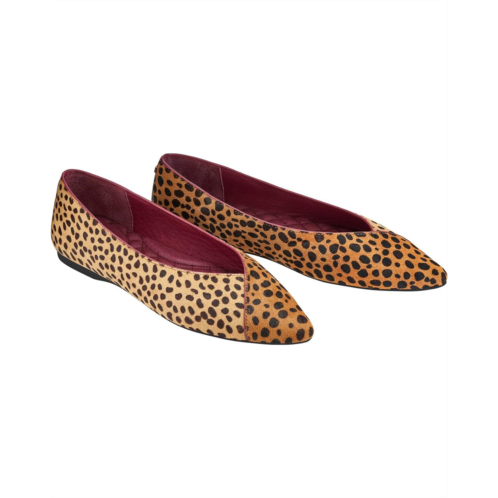 Womens Birdies Goldfinch Calf Hair Flat