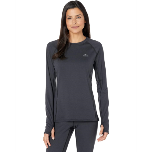 L.L.Bean Womens LLBean Midweight Base Layer Crew Long Sleeve