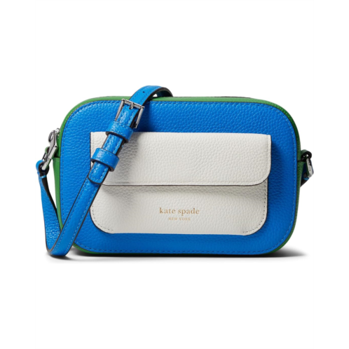 Kate Spade New York Ava Colorblocked Pebbled Leather Crossbody