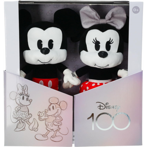 KIDS PREFERRED Disney Baby Mickey Mouse and Minnie Mouse 2 Piece Plush Collector Set Stuffed Animals, Celebrate The 100 Year Anniversary of Disney with This Collectable Toy