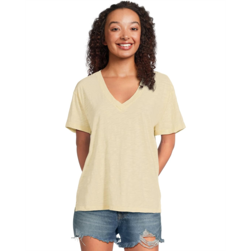 Womens Mod-o-doc Short Sleeve V-Neck Boxy Tee