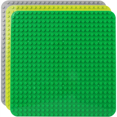 Celawork Large Baseplates Compatible with DUPLO 15 x 15 Building Block Base Plates for Large Blocks Large Pegs for Toddlers Large Building Plate Set