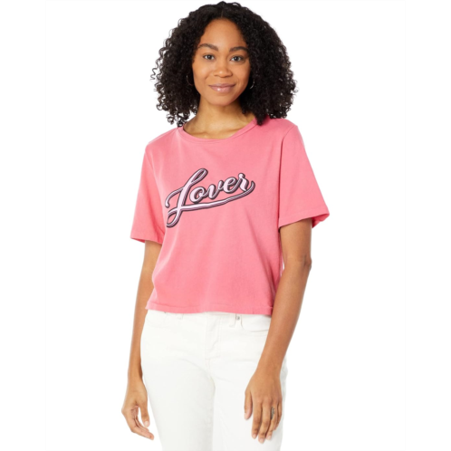 LAmade Lover Graphic Crop Band Tee with Give Back