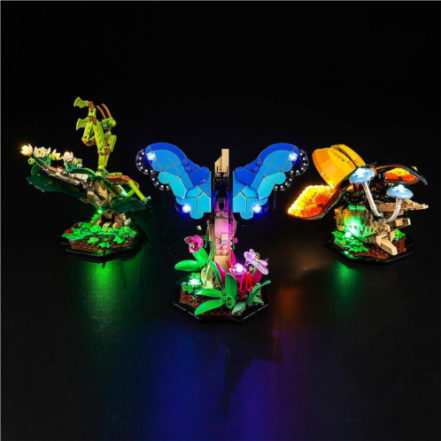 Hilighting Upgraded Led Light Kit for Lego The Insect Collection Building Set, Compatible with Lego 21342 (Model Not Included)