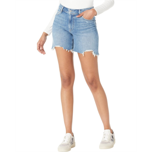 Paige Sarah Longline Shorts in Wannabe Distressed/Dip Hem