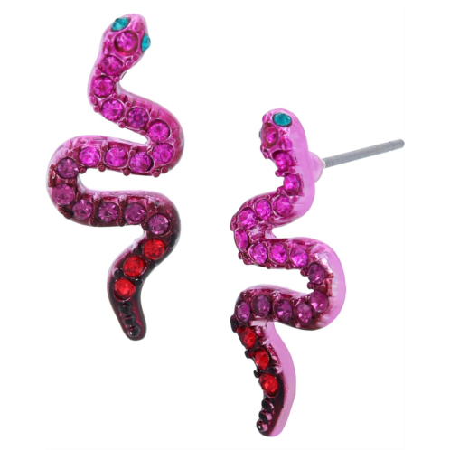 Betsey Johnson Snake Stud Earrings