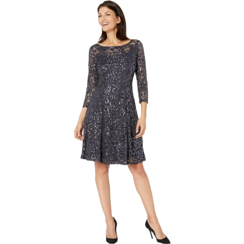 MARINA Lace Dress Fit-and-Flare