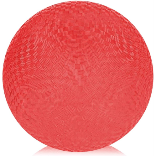 ArtCreativity Red Playground Ball for Kids, Bouncy 10 Inch Kick Ball for Backyard, Park, and Beach Outdoor Fun, Durable Outside Play Toys for Boys and Girls - Sold Deflated