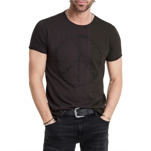 Mens John Varvatos Chain Peace Tee KG6715W24