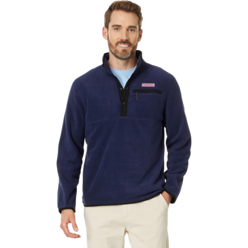 Mens Vineyard Vines Harbor Fleece Quarter-Snap