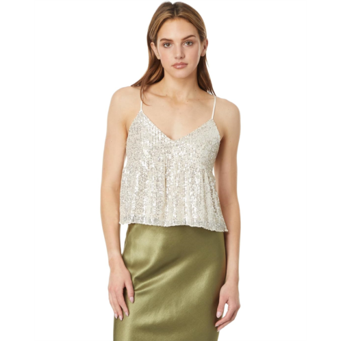 Womens Lucky Brand Sequin Mini Top