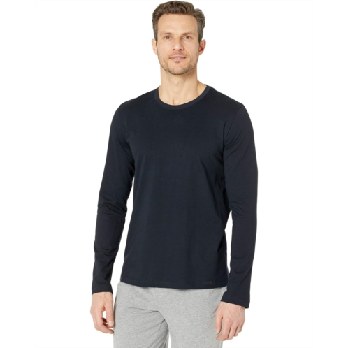 Mens Hanro Living Long Sleeve Crew Neck Shirt