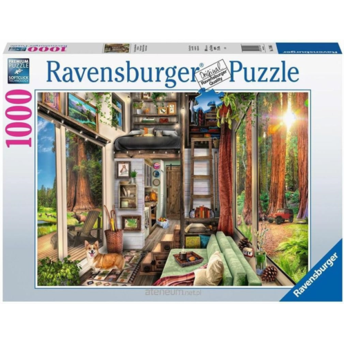 Ravensburger Redwood Forest Tiny House 1000 Piece Jigsaw Puzzle for Adults - 17496 - Every Piece is Unique, Softclick Technology Means Pieces Fit Together Perfectly, Multicolor, 27