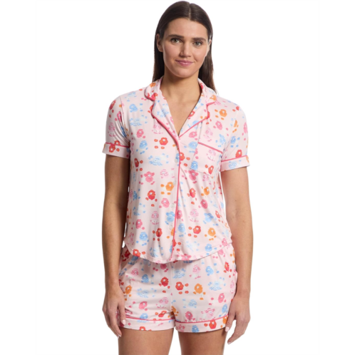 Womens Kate Spade New York Short Sleeve Boxer PJ Set
