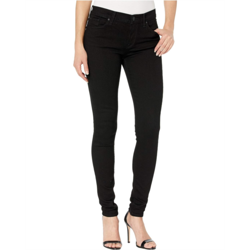 Womens Hudson Jeans Nico Mid-Rise Super Skinny in Black