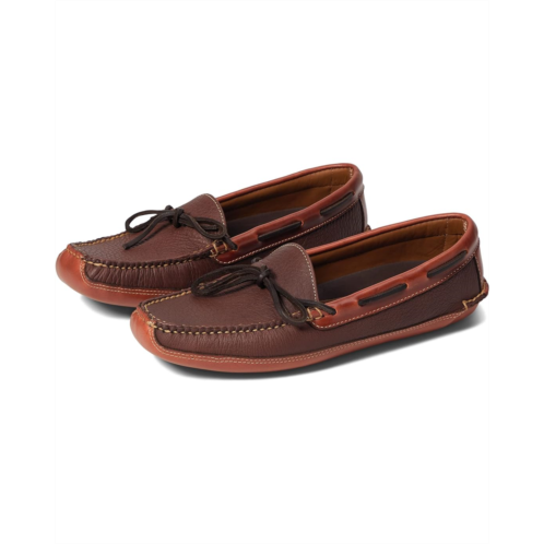 L.L.Bean Mens LLBean Bison Double Sole Slipper Leather Lined