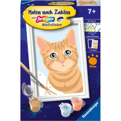 Ravensburger Malen nach Zahlen 23756 - Niedliche Katze - Children from 7 Years
