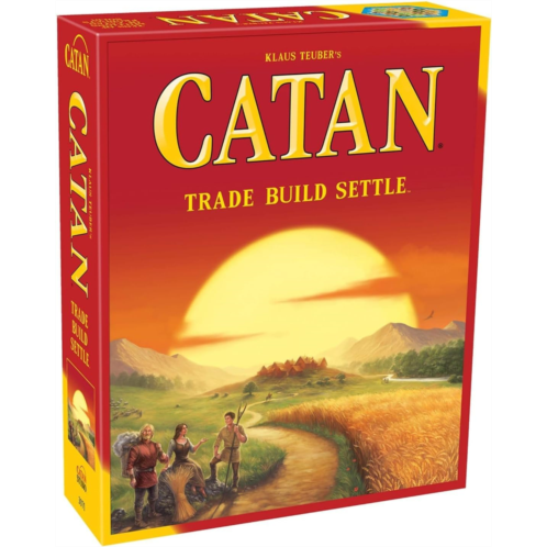 CATAN Board Game (Base Game) Family Board Game Board Game for Adults and Family Adventure Board Game Ages 10+ for 3 to 4 Players Average Playtime 60 Minutes Made by Catan Studio