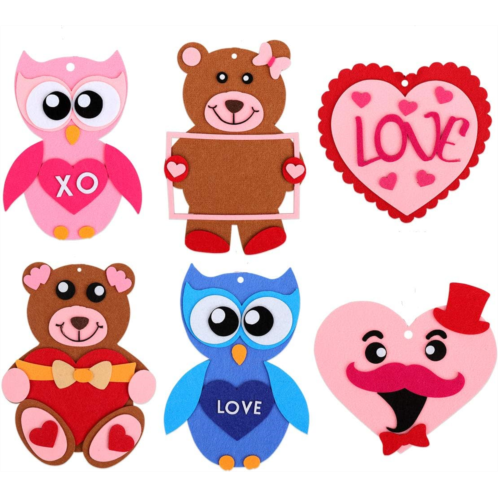 COTXDAG Valentines Day Crafts Party Favors for Kids - Valentines Gift Exchange School Class Supplies Ornaments Decorations