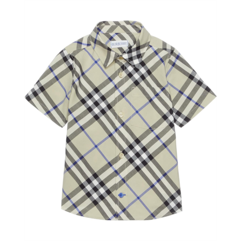 Burberry Kids Owen Check Short Sleeve Button Down Shirt (Infant/Toddler)