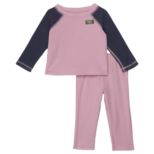 L.L.Bean Fitness Fleece Long Sleeve Tee/Pants Set Color-Block (Infant)