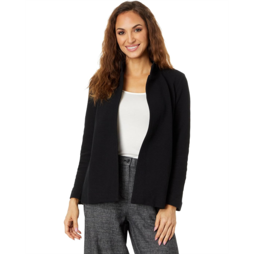 Womens Eileen Fisher Stand Collar Long Jacket