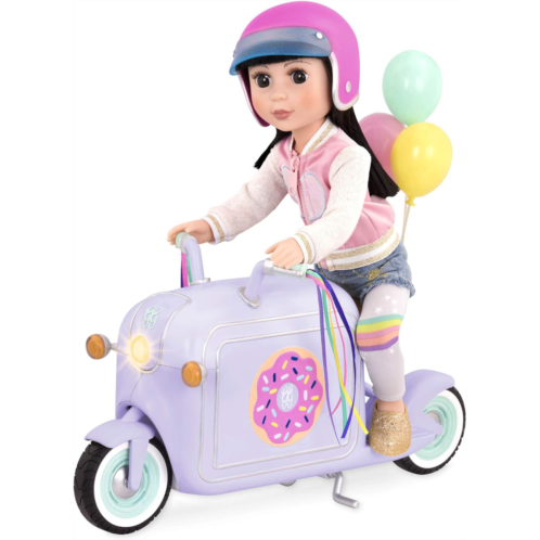 Glitter Girls by Battat - Donut Delivery Scooter - Toy Car, Bike, and Vehicle Accessories for 14-inch Dolls - Ages 3 and Up (GG57020C1Z) , Pink