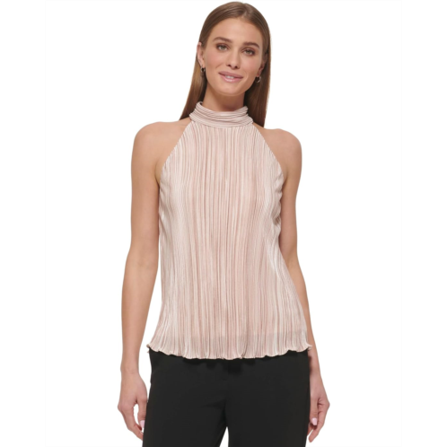 DKNY Sleeveless Mock Neck Top