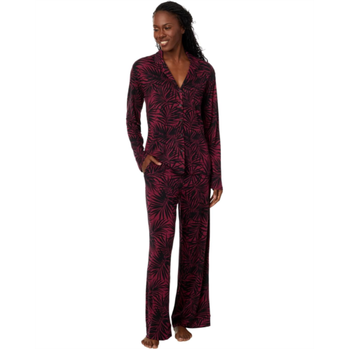 Womens Tommy Bahama Long Sleeve Notch Crop PJ