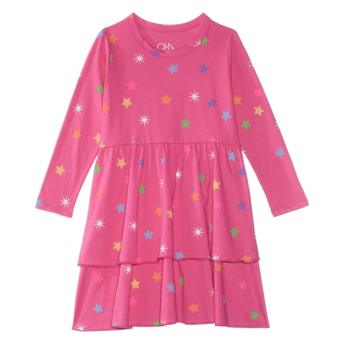 Chaser Kids Rainbow Stars Ruffle Dress (Little Kids/Big Kids)